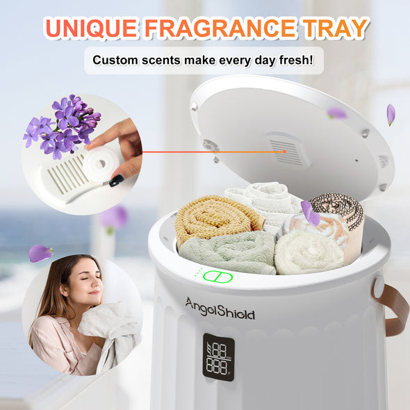 Towel Warmer Bucket 20L, with LED Display, Aromatherapy and Child Safety Lock
