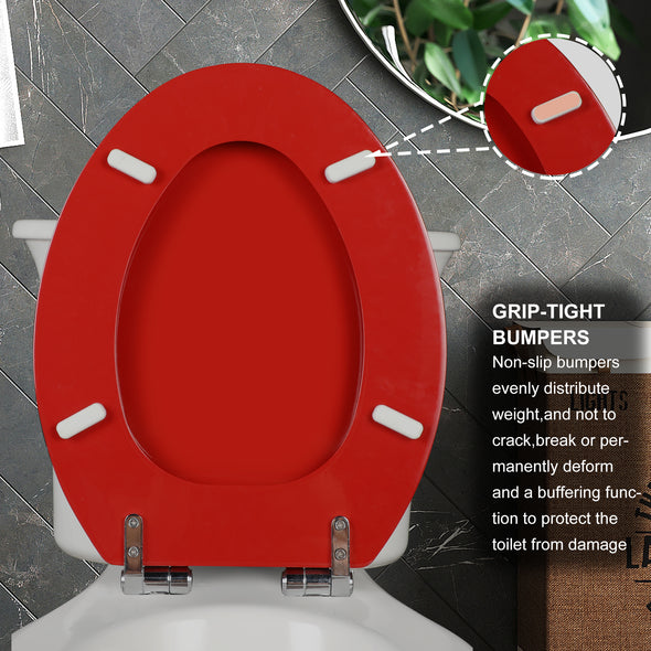 Molded Wood Toilet Seat Natural Wood Toilet Seat Red